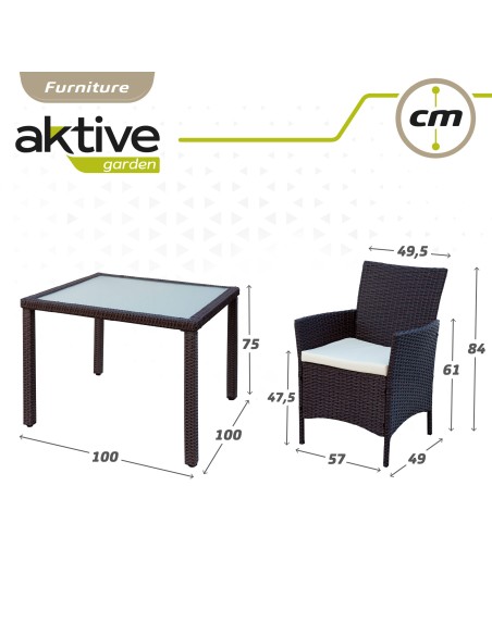 Set muebles de jardín y terraza 4 personas | Muebles de Jardín