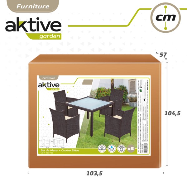 Set muebles de jardín y terraza 4 personas | Muebles de Jardín