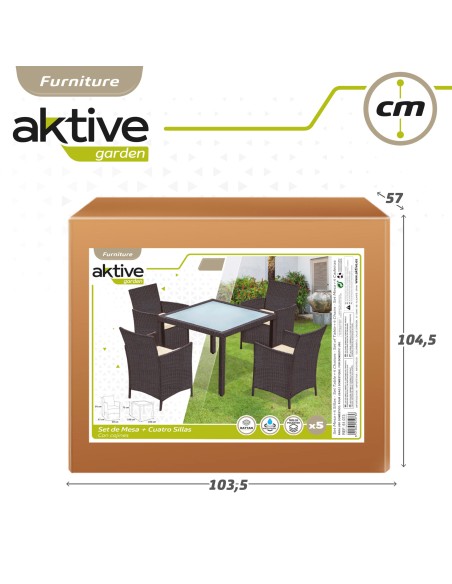 Set muebles de jardín y terraza 4 personas | Muebles de Jardín