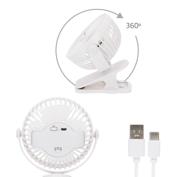 Ventilador pinza portátil 2 en 1 Aktive | Distria