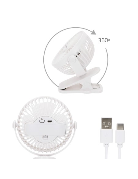 Ventilador pinza portátil 2 en 1 Aktive | Distria