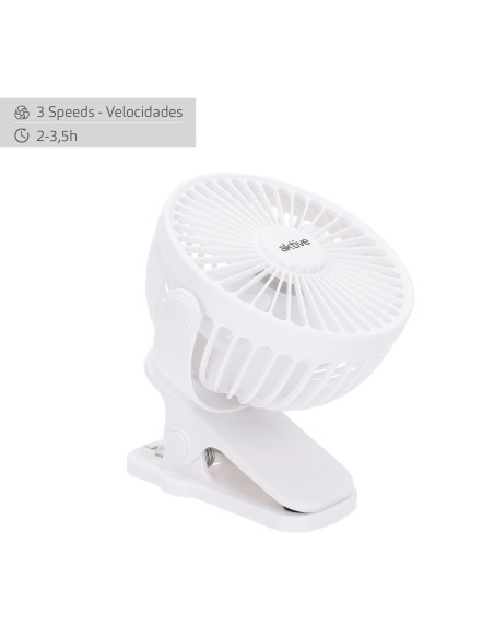 Ventilador pinza portátil 2 en 1 Aktive | Distria