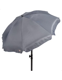Parasol grande gris oscuro 200 cm con funda | Distria