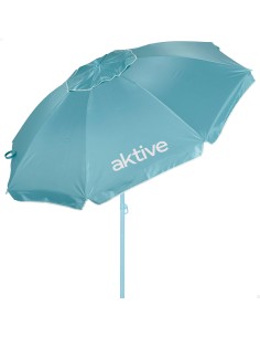 Sombrilla playa Aktive MAX+AIR azul Ø220 cm UV50 Aktive | Distria