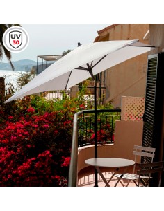 Sombrilla jardín rectangular 180x120 cm UV30 Aktive | Distria 2