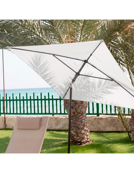 Sombrilla jardín rectangular 180x120 cm UV30 Aktive | Distria