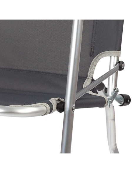 Silla alta de camping de aluminio | Distria