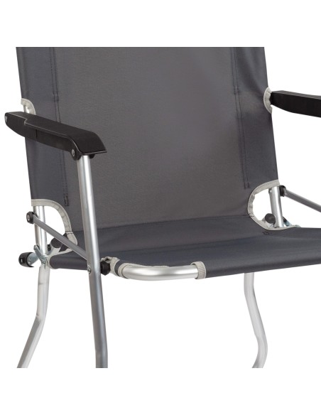Silla alta de camping de aluminio | Distria