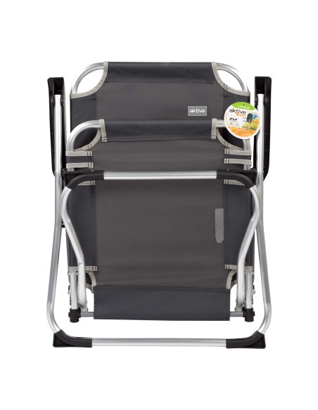 Silla alta de camping de aluminio | Distria