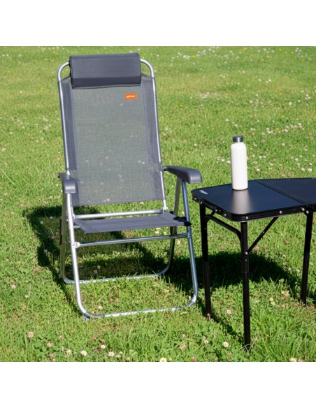 Silla camping reclinable con cojín Aktive | Distria