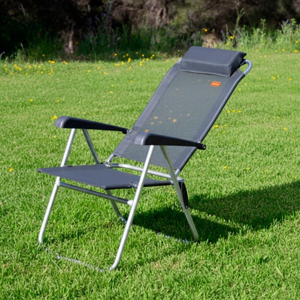 Silla camping reclinable con cojín Aktive | Distria