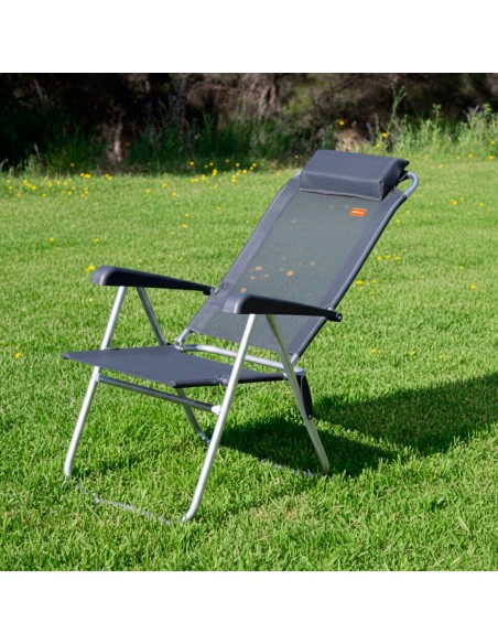 Silla camping reclinable con cojín Aktive | Distria