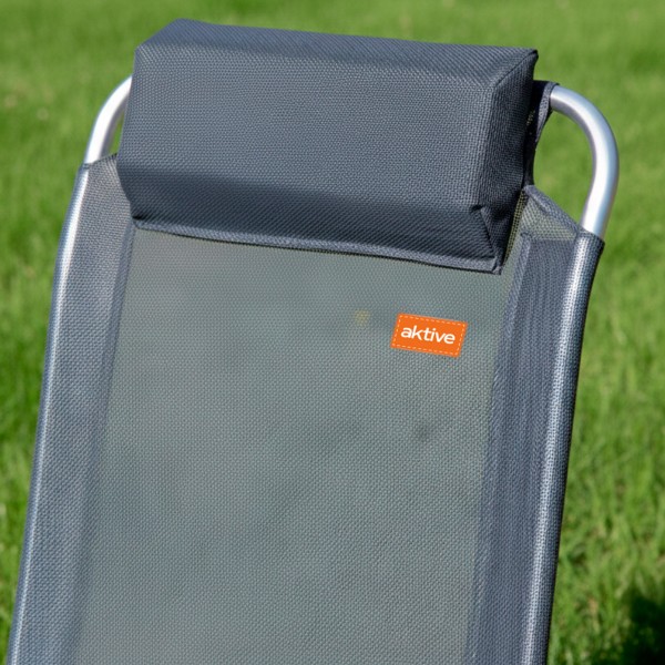 Silla camping reclinable con cojín Aktive | Distria