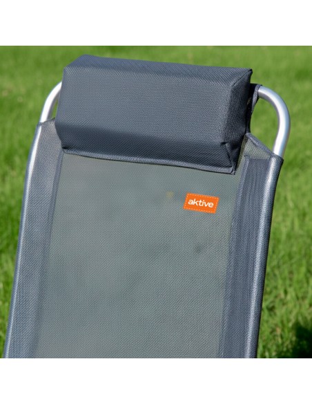 Silla camping reclinable con cojín Aktive | Distria