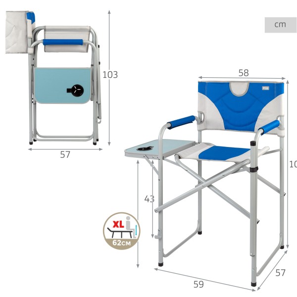 Silla de director altura XL Aktive | Distria