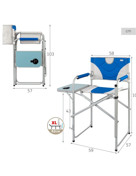 Silla de director altura XL Aktive | Distria