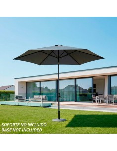 Parasol para jardín color antracita | Distria 2