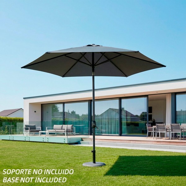 Parasol para jardín color antracita | Distria