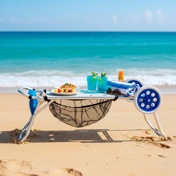 Carro portasillas playa- accesorios playa | Distria