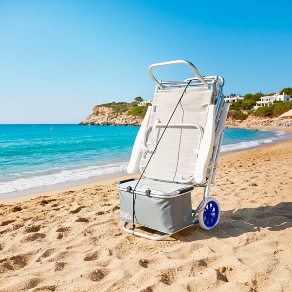 Carro portasillas playa- accesorios playa | Distria