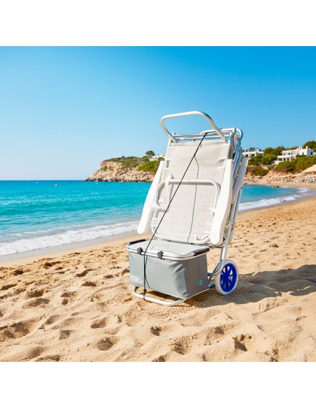 Carro portasillas playa- accesorios playa | Distria