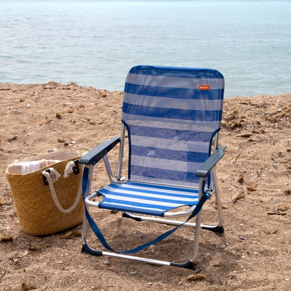 Silla plegable playa aluminio - silla plegable | Distria