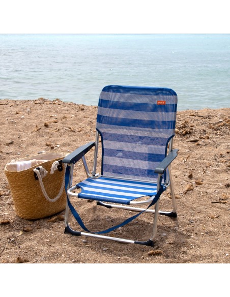 Silla plegable playa aluminio - silla plegable | Distria