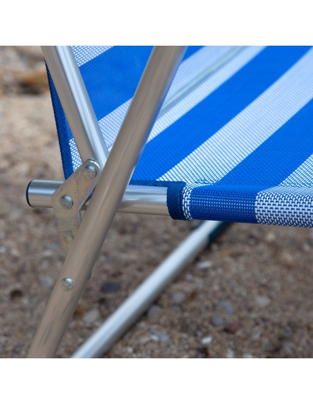 Silla plegable playa aluminio - silla plegable | Distria