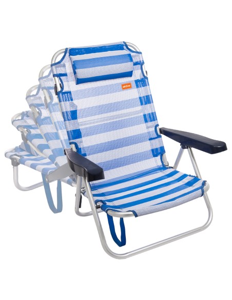 Silla plegable con respaldo multiposición | Distria