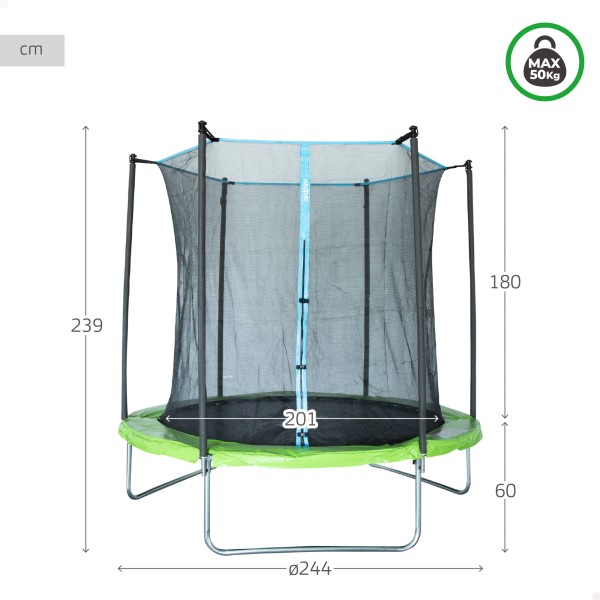 Cama elástica infantil Ø201 cm Aktive | Distria