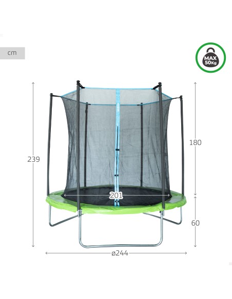 Cama elástica infantil Ø201 cm Aktive | Distria