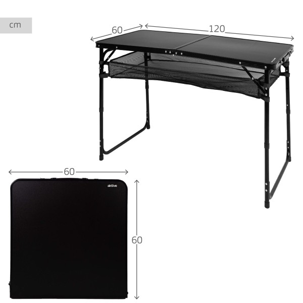 Mesa plegable camping ajustable | Distria