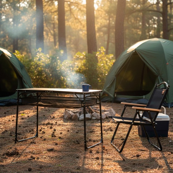 Mesa plegable camping ajustable | Distria