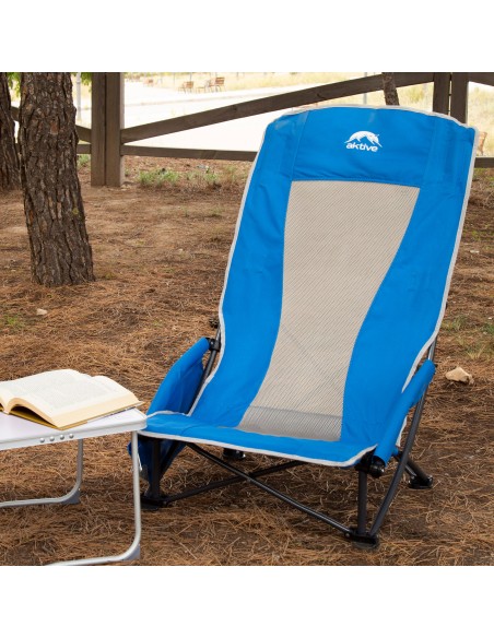 Silla plegable azul Aktive | Distria