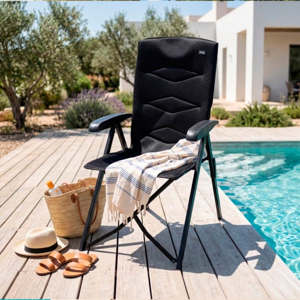 Silla plegable camping acolchada 5 posiciones Aktive | Distria
