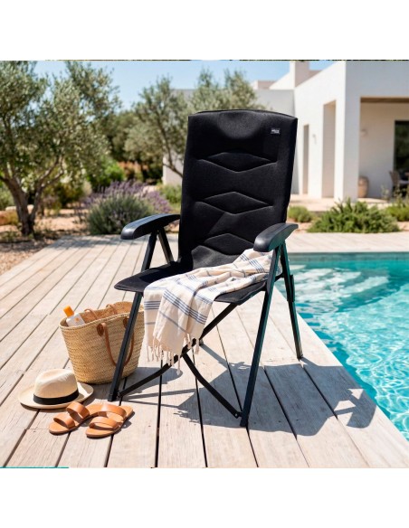 Silla plegable camping acolchada 5 posiciones Aktive | Distria