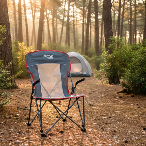Silla plegable camping reposabrazos removibles | Distria