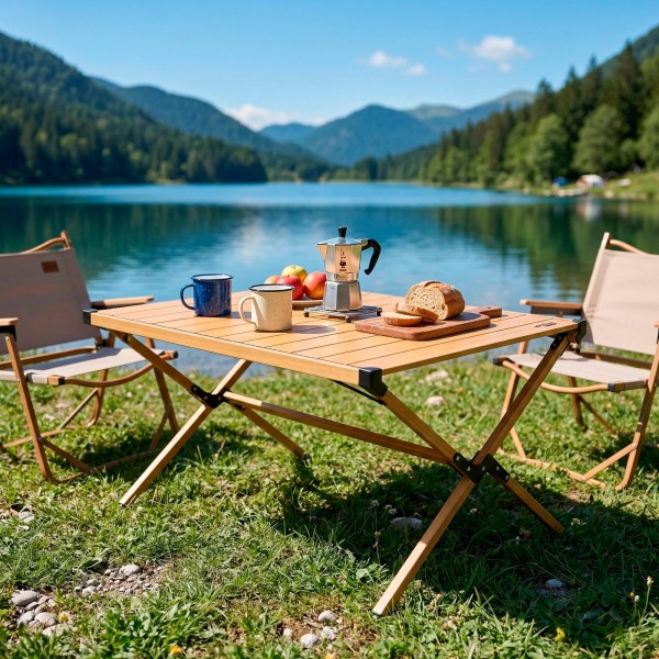 Mesa plegable glamping desmontable | Distria