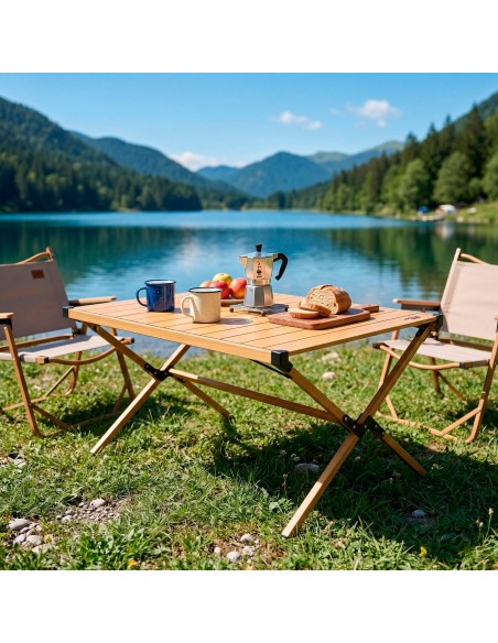 Mesa plegable glamping desmontable | Distria