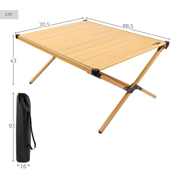 Mesa plegable glamping desmontable | Distria