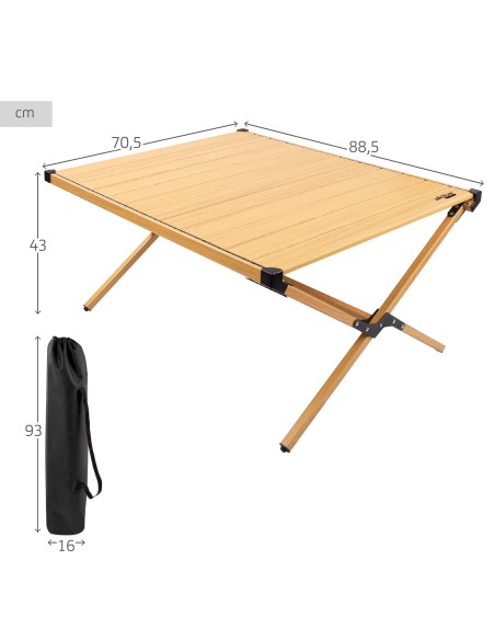 Mesa plegable glamping desmontable | Distria