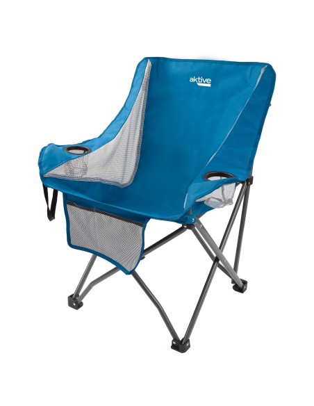 Silla plegable camping antivuelco y transpirable | Distria
