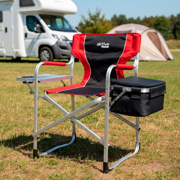 Silla camping director con mesa y bolsa térmica | Distria
