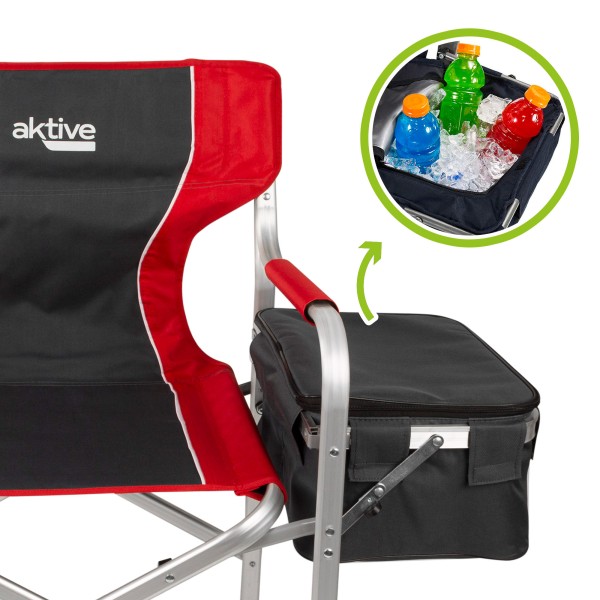 Silla camping director con mesa y bolsa térmica | Distria