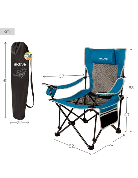 Silla tumbona plegable multiposición | Distria