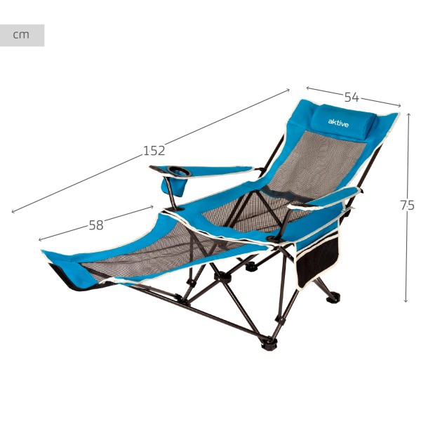 Silla tumbona plegable multiposición | Distria