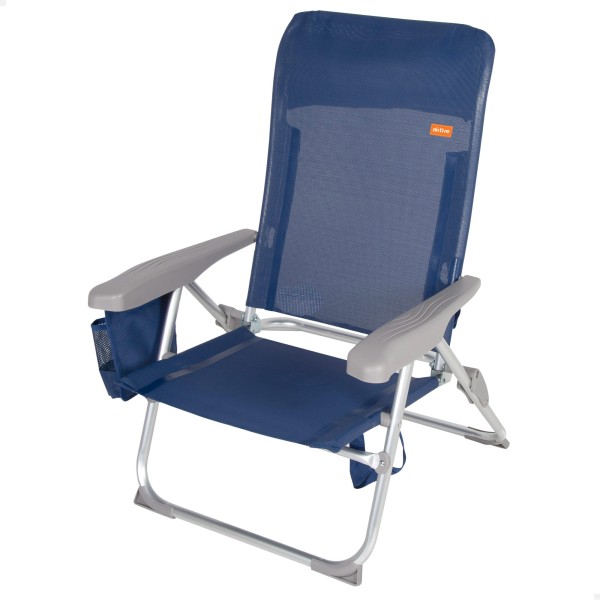Silla de playa plegado extraplano con bolsillo lateral | Distria