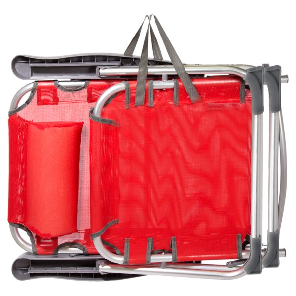 Pack ahorro 2 sillas playa rojo 48x60x90 cm | Distria