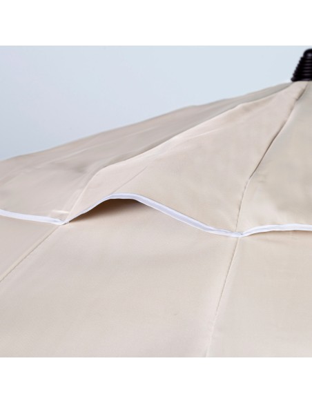 Sombrilla playa antiviento crema 240 cm | Distria