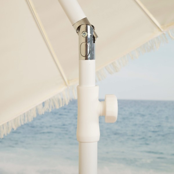 Aktive Sombrilla playa 16 varillas 200 cm con flecos | Distria